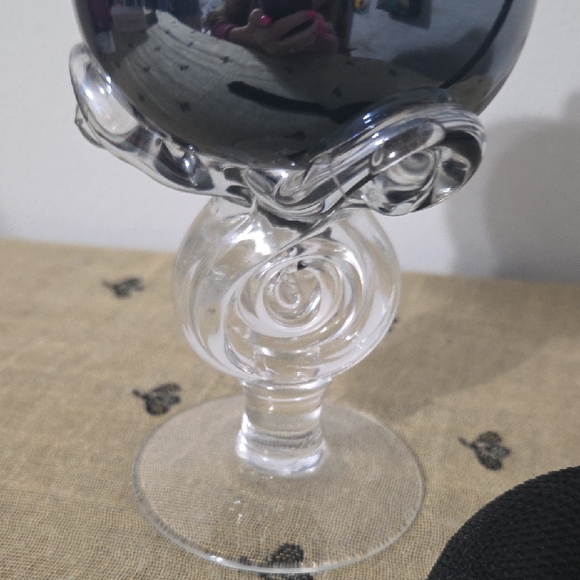 Elegant BLUE IRIDECENT VINTAGE PERFUME ATOMIZER - Picture 8 of 9